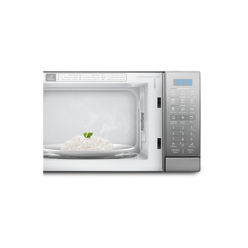 horno microondas 30 litros gris electrolux