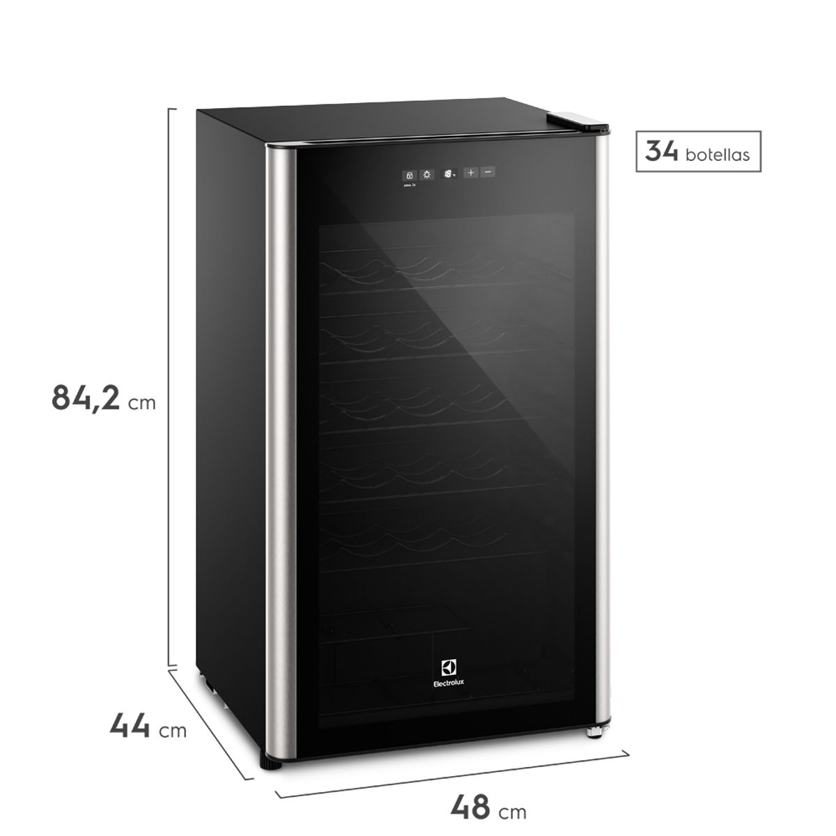 WineCooler_ERWV34W6MWB_Dimensions_Electrolux_Spanish