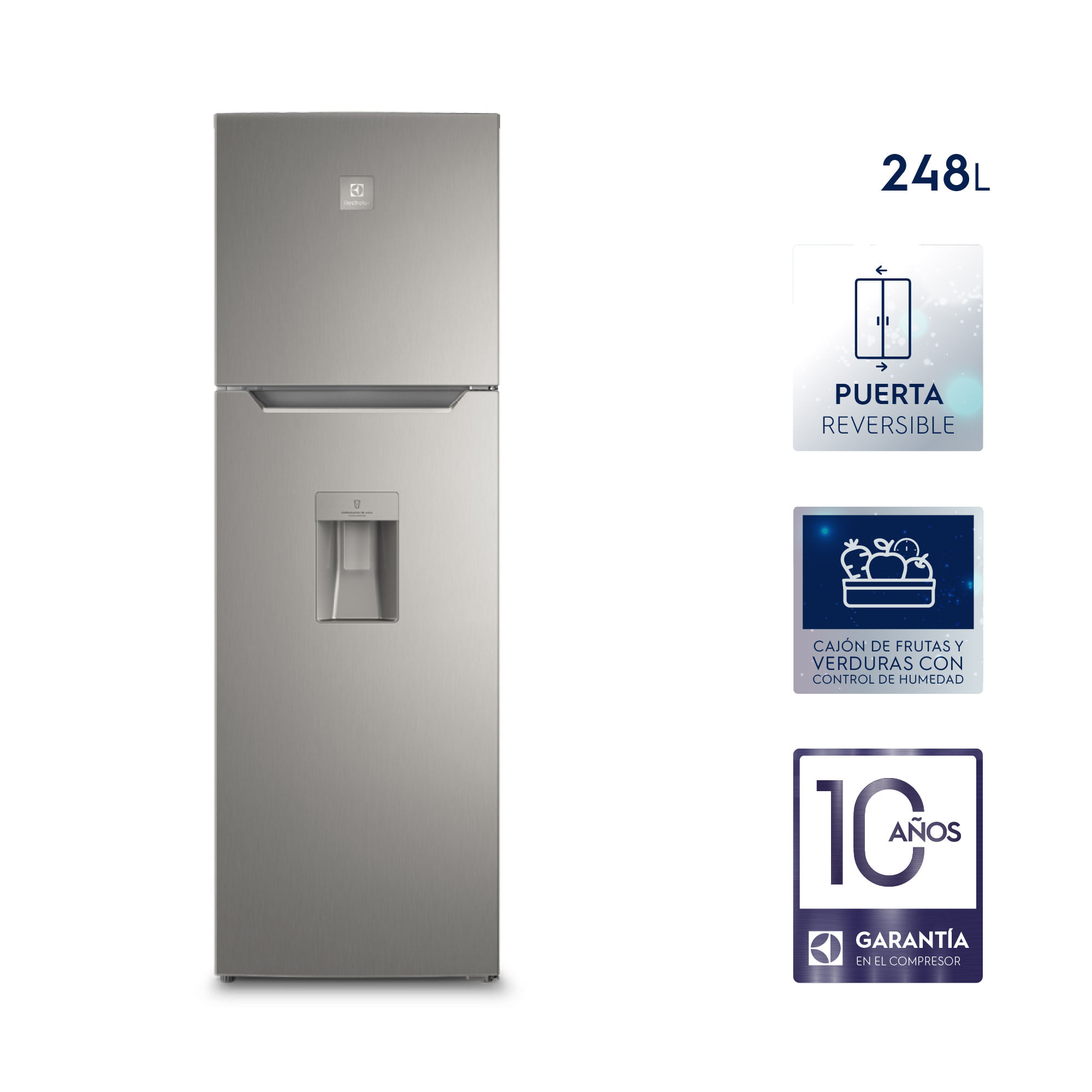 Frigorífico americano EAL6147WOU Electrolux 178 cm