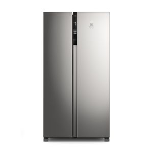 Refrigerador No Frost Side By Side ERSA44V6HVG Inverter 442L Silver Electrolux