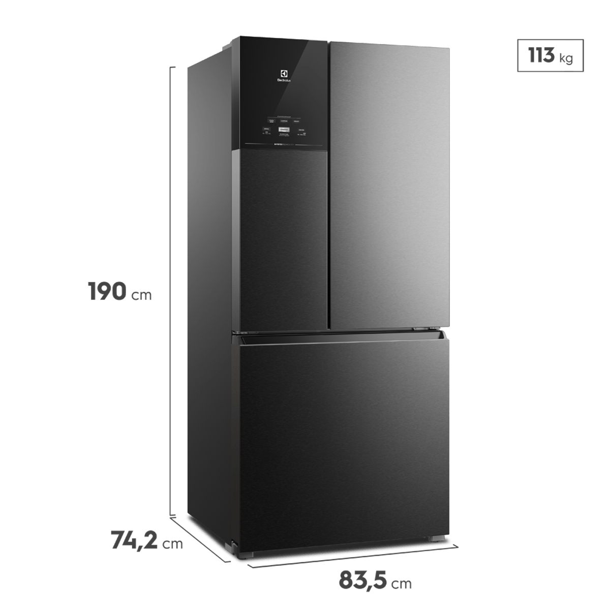 MEDIDAS-REFRIGERADORA-FRENCH-DOOR-IM8B-ELECTROLUX-587-LITROS-NEGRA