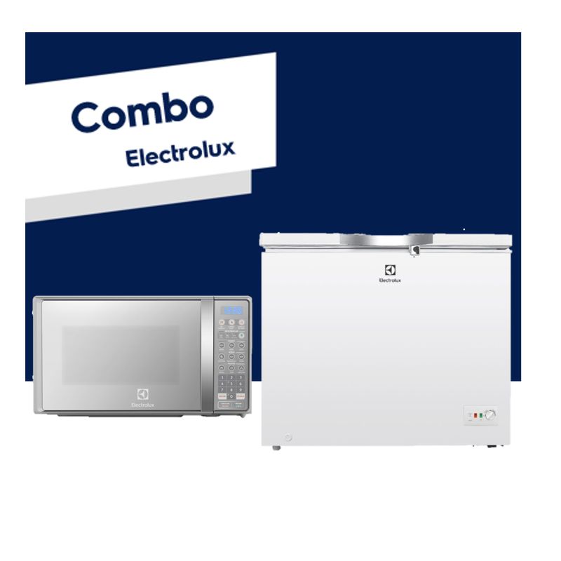 Combo: Congelador 251Litros EFCC25A6HUW + Horno Microondas 20L Plata ...