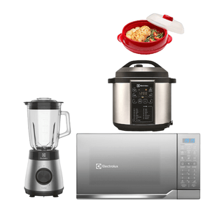 Combo: Olla A Presión 6L PCC20 + Licuadora  6 Velocidades EBS30 + Microondas 25L EMDO25S3GSEUG + Recipiente 80000470