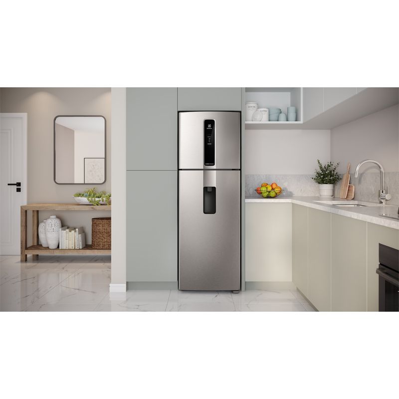 Refrigerador No Frost Top Mount IW43S 382L Silver Electrolux