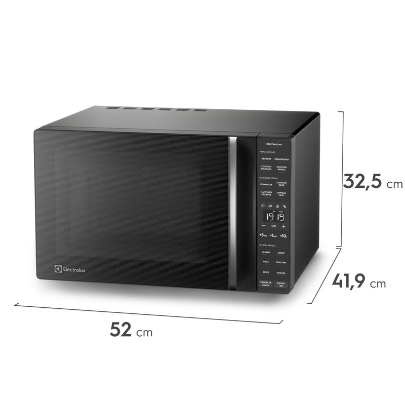 Microwave_ME31N_Perspective_Dimensions_Electrolux_Spanish