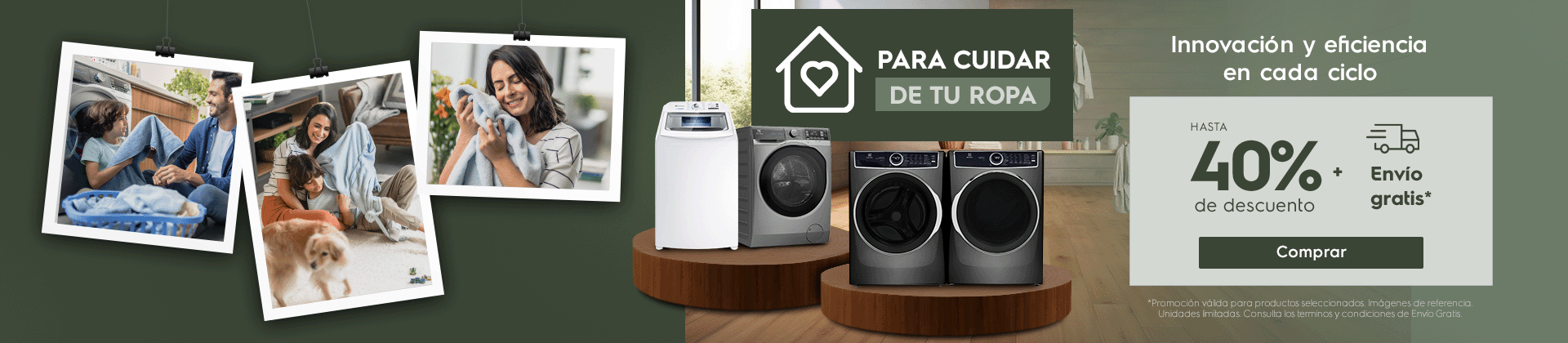 Casa Electrolux para cuidar de tu ropa - Hasta 40% dscto