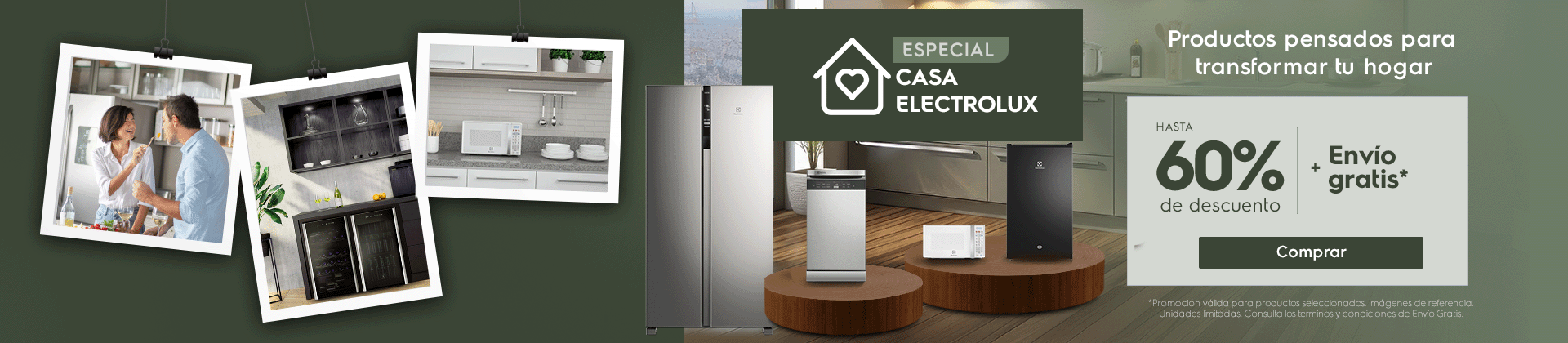 Casa Electrolux - Productos pensados para transformar tu hogar - hasta 60% dscto 